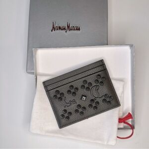 🖤🔥SOLD-OUT COLOR🔥 Christian Louboutin Kios card holder in Charcoal🔥🖤